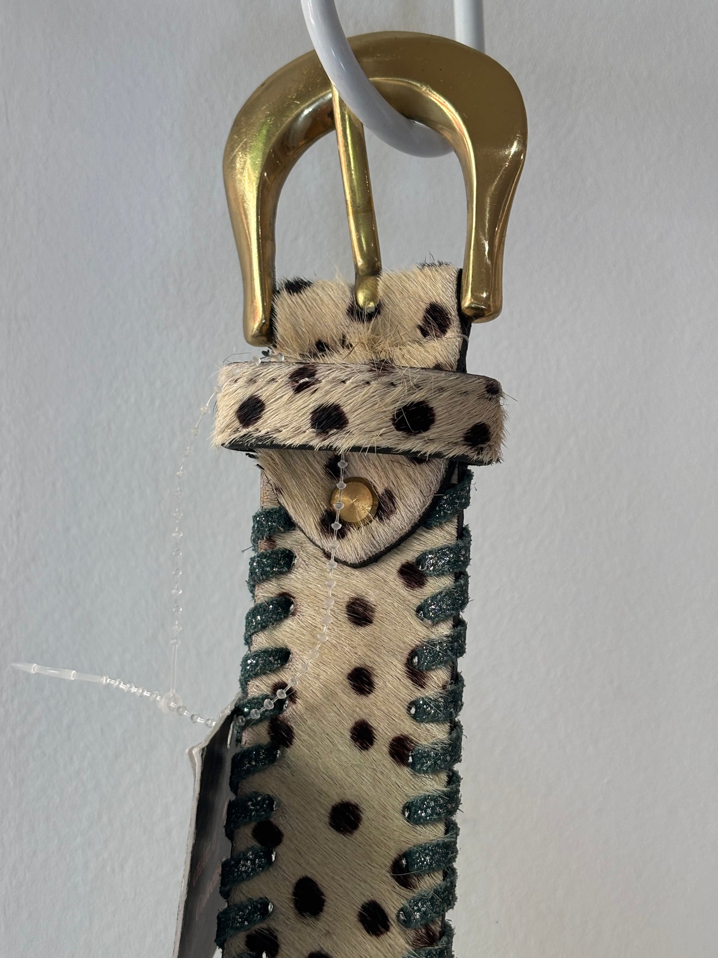Ceinture Panthère turquoise