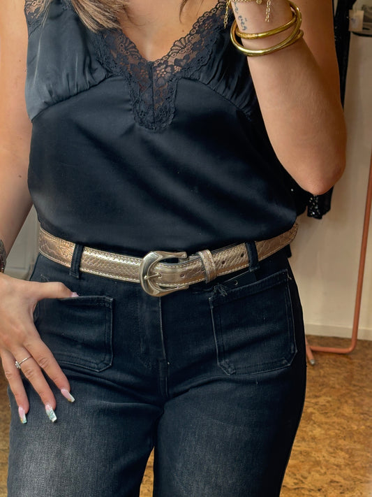 Ceinture Snake Silver