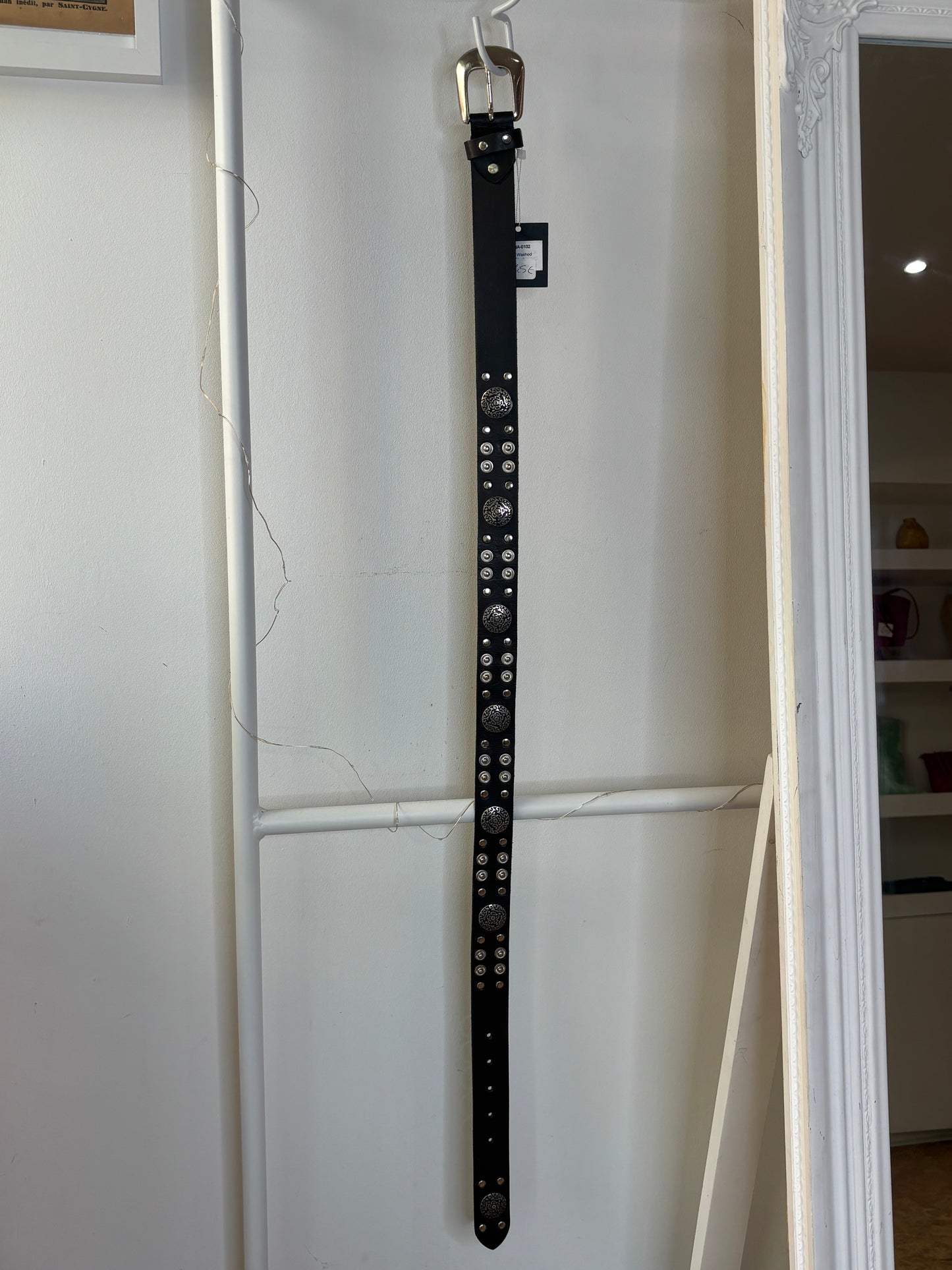 Ceinture noir métallique