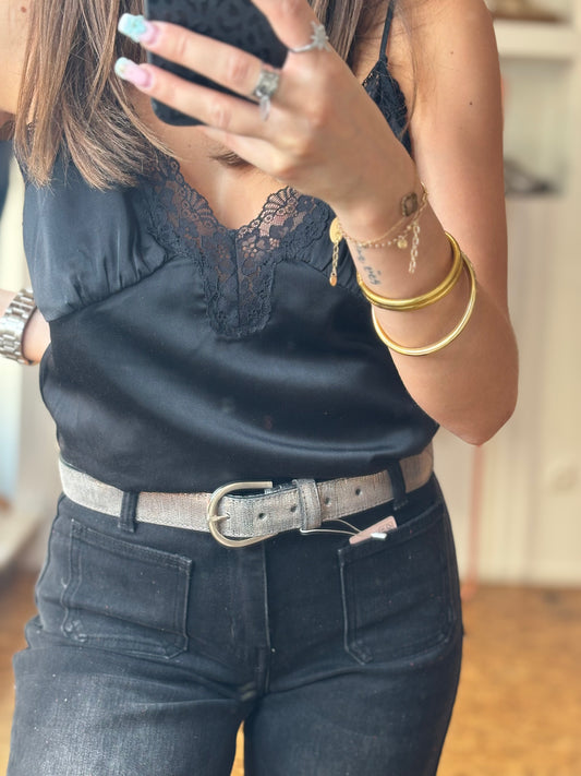 Ceinture Serpent grise